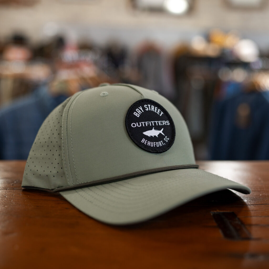 Solid Light Olive/Olive Black Tarpon Patch Hat
