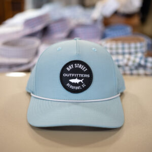 Solid Smoke Blue/Grey-White Tarpon Patch Hat