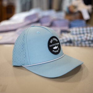 Solid Smoke Blue/Grey-White Tarpon Patch Hat